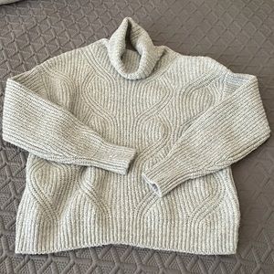 Caslon grey turtleneck sweater XS